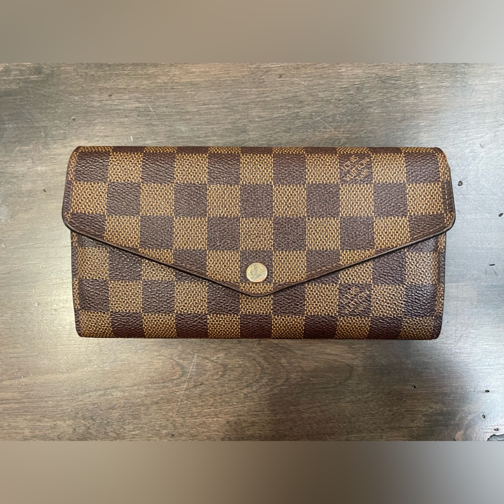 Checkered Brown Wallet